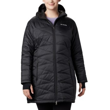 Columbia Mighty Lite Hooded Plus Size, Chamarras Negros Para Mujer | 364712-GRY